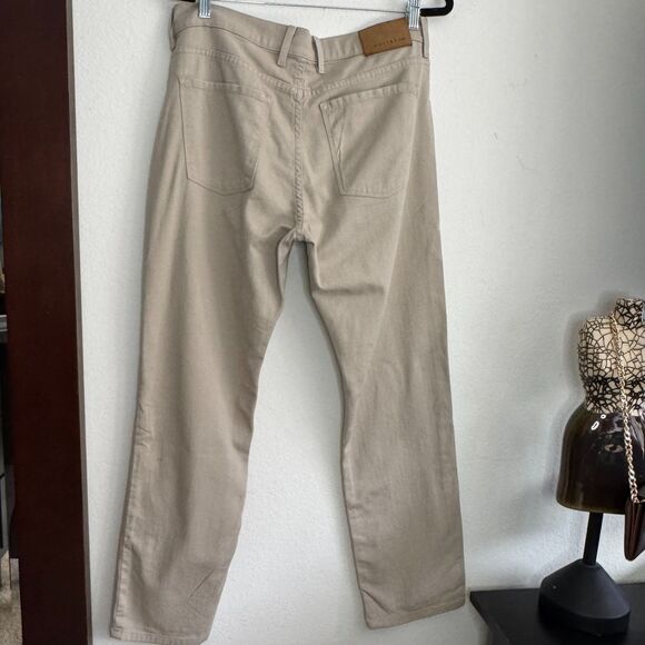 Mott and Bow Slim Mercer Mens 35x30 Khaki Stretch Twill Denim $149 - Picture 2 of 9